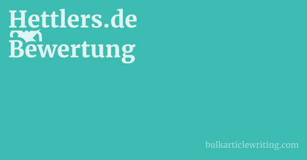 Hettlers.de Bewertung 1 by