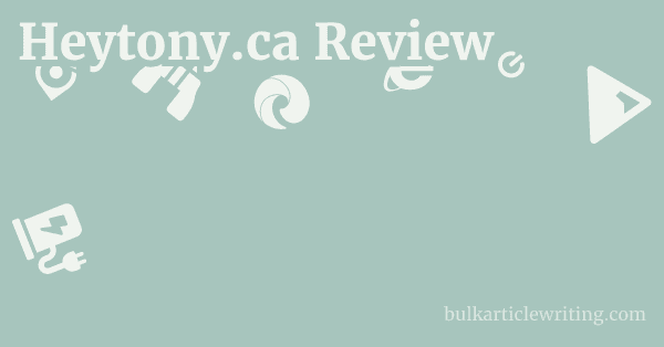 Heytony.ca Review 1 by Partners