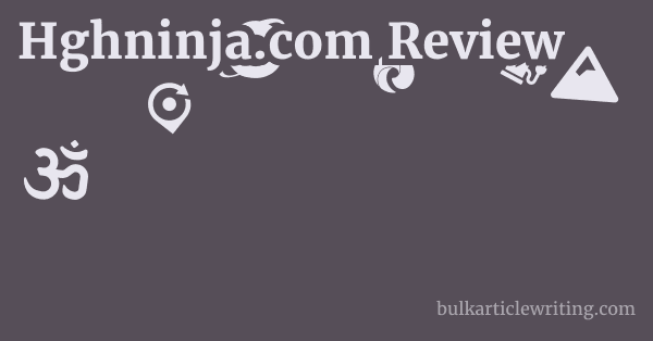Hghninja.com Review 1 by Partners