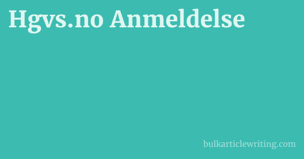 Hgvs.no Anmeldelse 1 by Partners