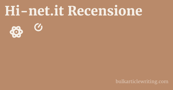 Hi-net.it Recensione 1 by