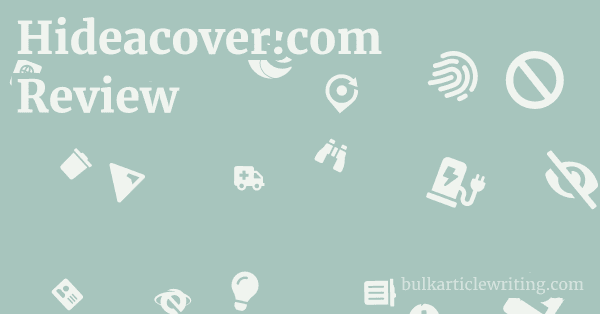 Hideacover.com Review 1 by
