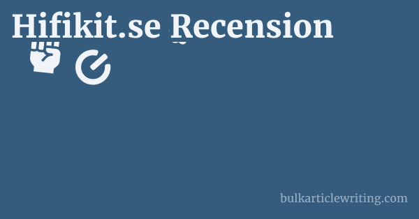 Hifikit.se Recension 1 by