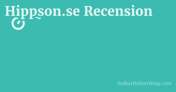 Hippson.se Recension 1 by