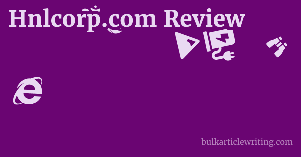 Hnlcorp.com Review 1 by
