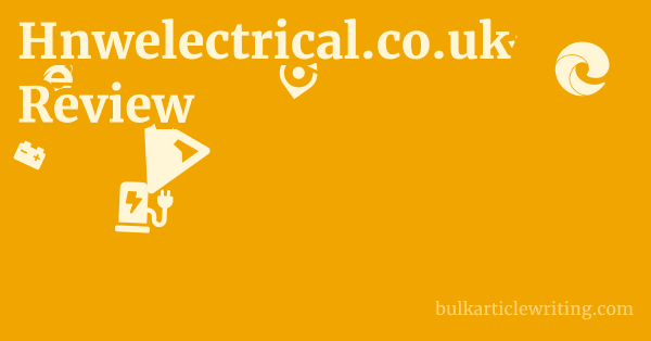 Hnwelectrical.co.uk Review 1 by Partners