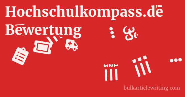 Hochschulkompass.de Bewertung 1 by