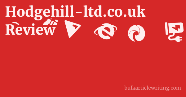 Hodgehill-ltd.co.uk Review 1 by