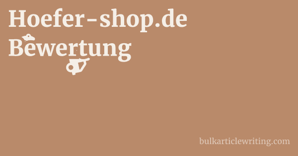 Hoefer-shop.de Bewertung 1 by