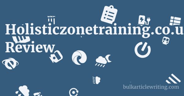 Holisticzonetraining.co.uk Review 1 by