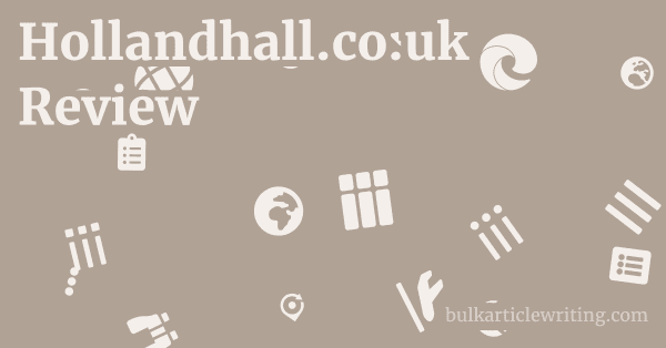 Hollandhall.co.uk Review 1 by Partners