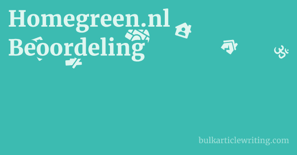 Homegreen.nl Beoordeling 1 by