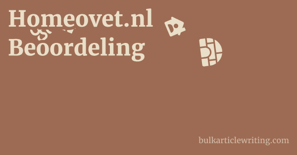 Homeovet.nl Beoordeling 1 by