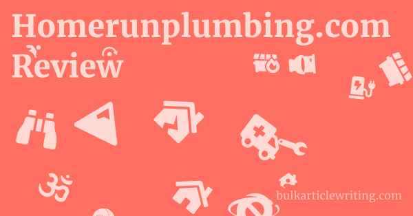 Homerunplumbing.com Review 1 by