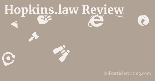 Hopkins.law Review 1 by
