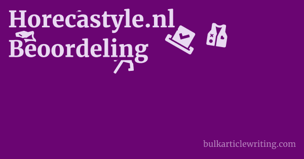 Horecastyle.nl Beoordeling 1 by