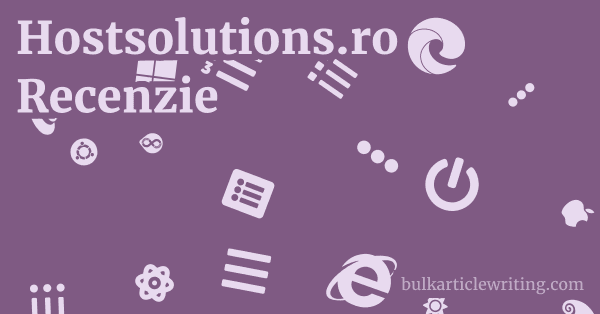 Hostsolutions.ro Recenzie 1 by