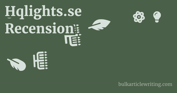 Hqlights.se Recension 1 by