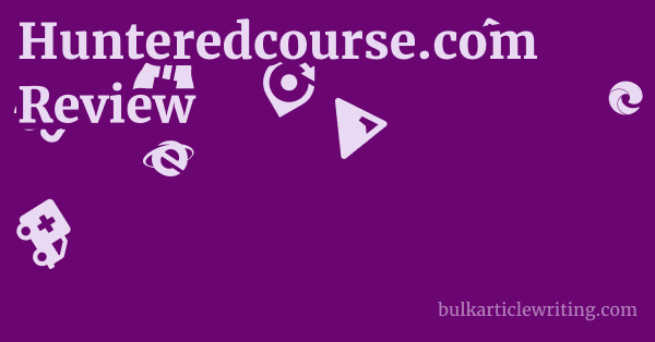 Hunteredcourse.com Review 1 by