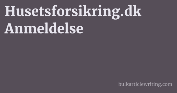 Husetsforsikring.dk Anmeldelse 1 by