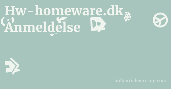 Hw-homeware.dk Anmeldelse 1 by Partners