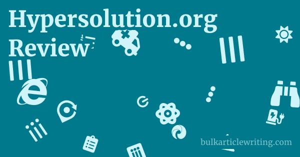 Hypersolution.org Review 1 by