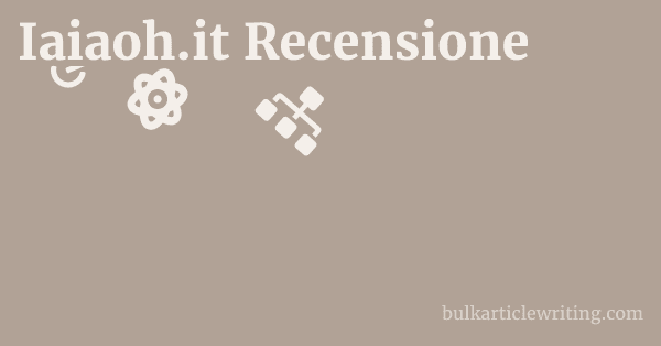 Iaiaoh.it Recensione 1 by