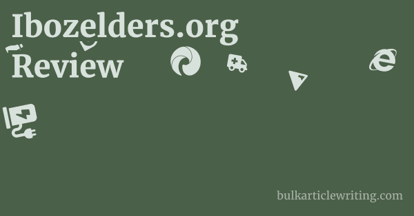 Ibozelders.org Review 1 by