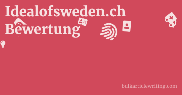 Idealofsweden.ch Bewertung
