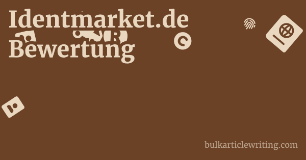 Identmarket.de Bewertung 1 by