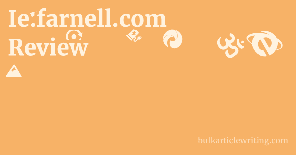 Ie.farnell.com Review 1 by Partners