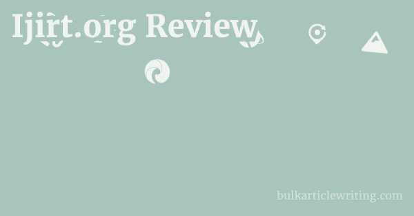 Ijirt.org Review 1 by