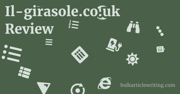 Il-girasole.co.uk Review 1 by