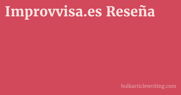 Improvvisa.es Reseña 1 by