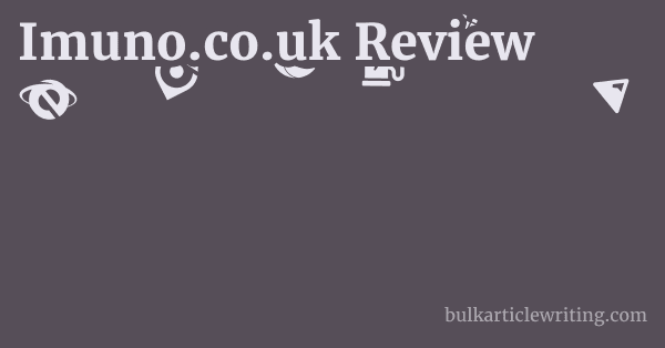 Imuno.co.uk Review 1 by