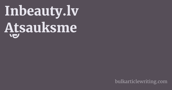 Inbeauty.lv Atsauksme 1 by