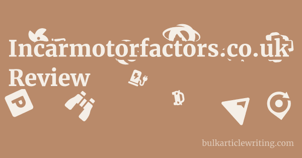 Incarmotorfactors.co.uk Review 1 by