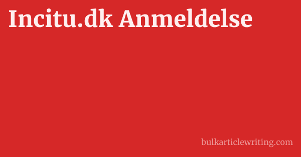 Incitu.dk Anmeldelse 1 by