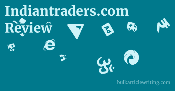 Indiantraders.com Review 1 by