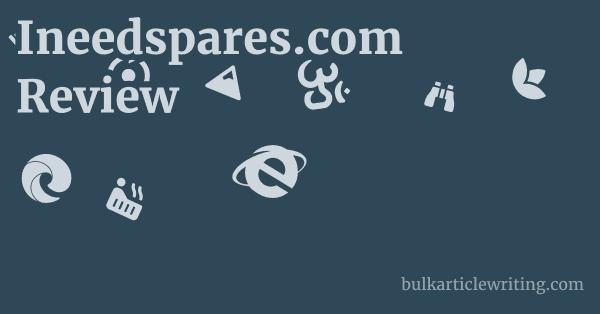 Ineedspares.com Review 1 by