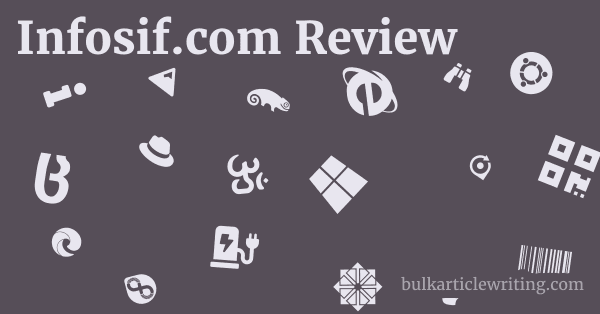 Infosif.com Review 1 by