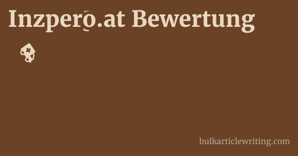 Inzpero.at Bewertung 1 by
