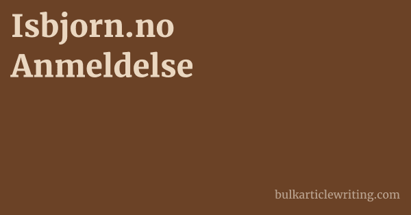 Isbjorn.no Anmeldelse 1 by Partners