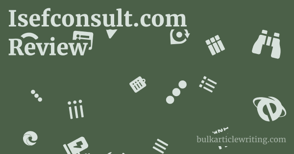 Isefconsult.com Review 1 by