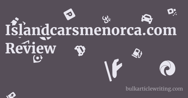 Islandcarsmenorca.com Review 1 by Partners