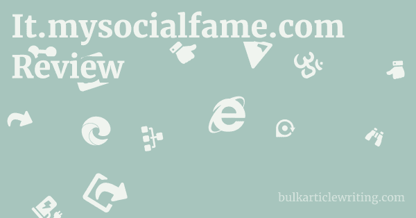 It.mysocialfame.com Review 1 by