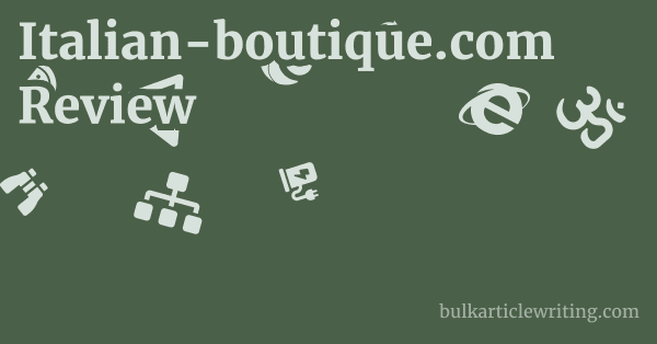 Italian-boutique.com Review 1 by