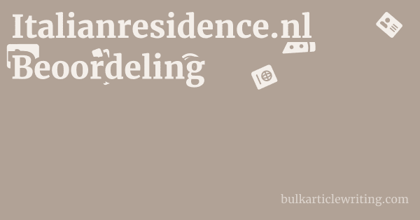 Italianresidence.nl Beoordeling 1 by
