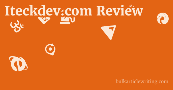 Iteckdev.com Review 1 by