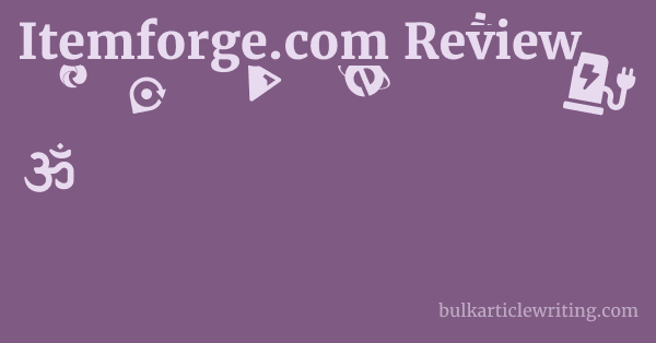 Itemforge.com Review 1 by
